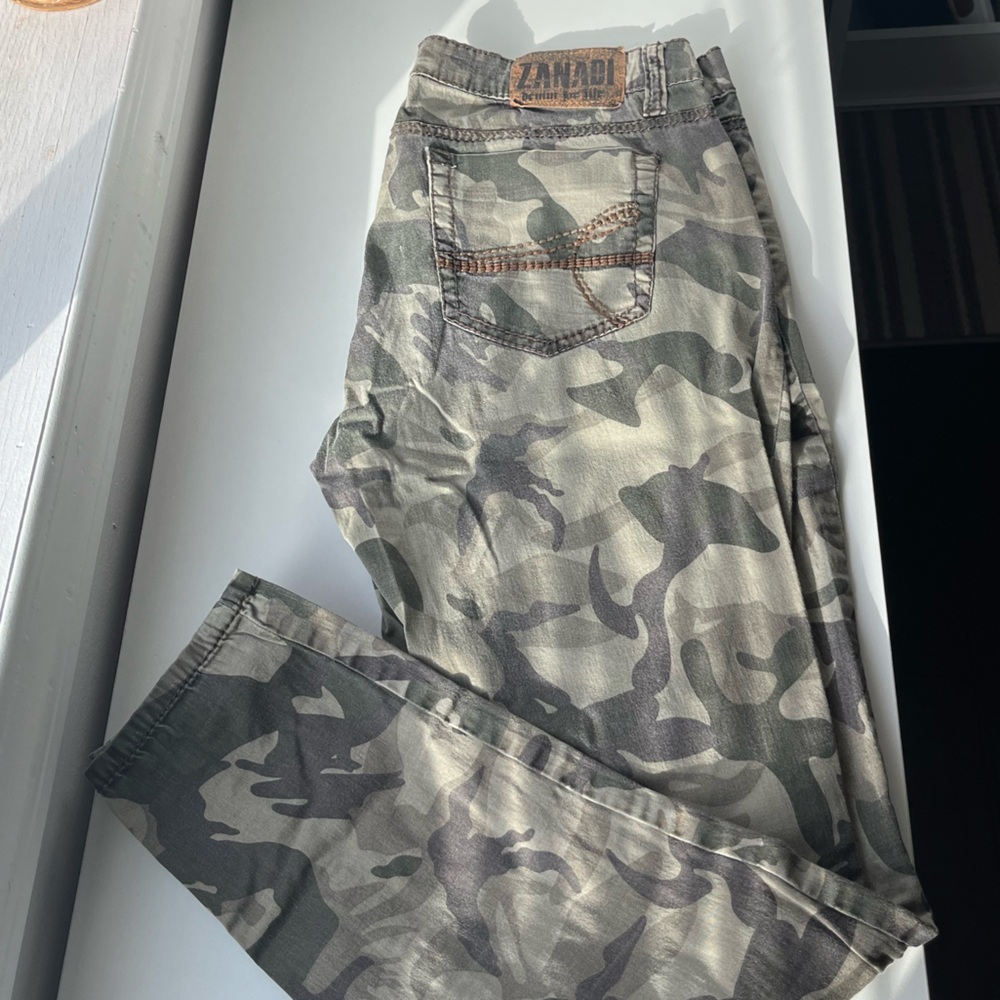 Zana Di Women's green Camouflage Jeans youth 15 soft camo print girls teen